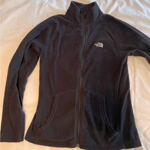 North face zip up black small
